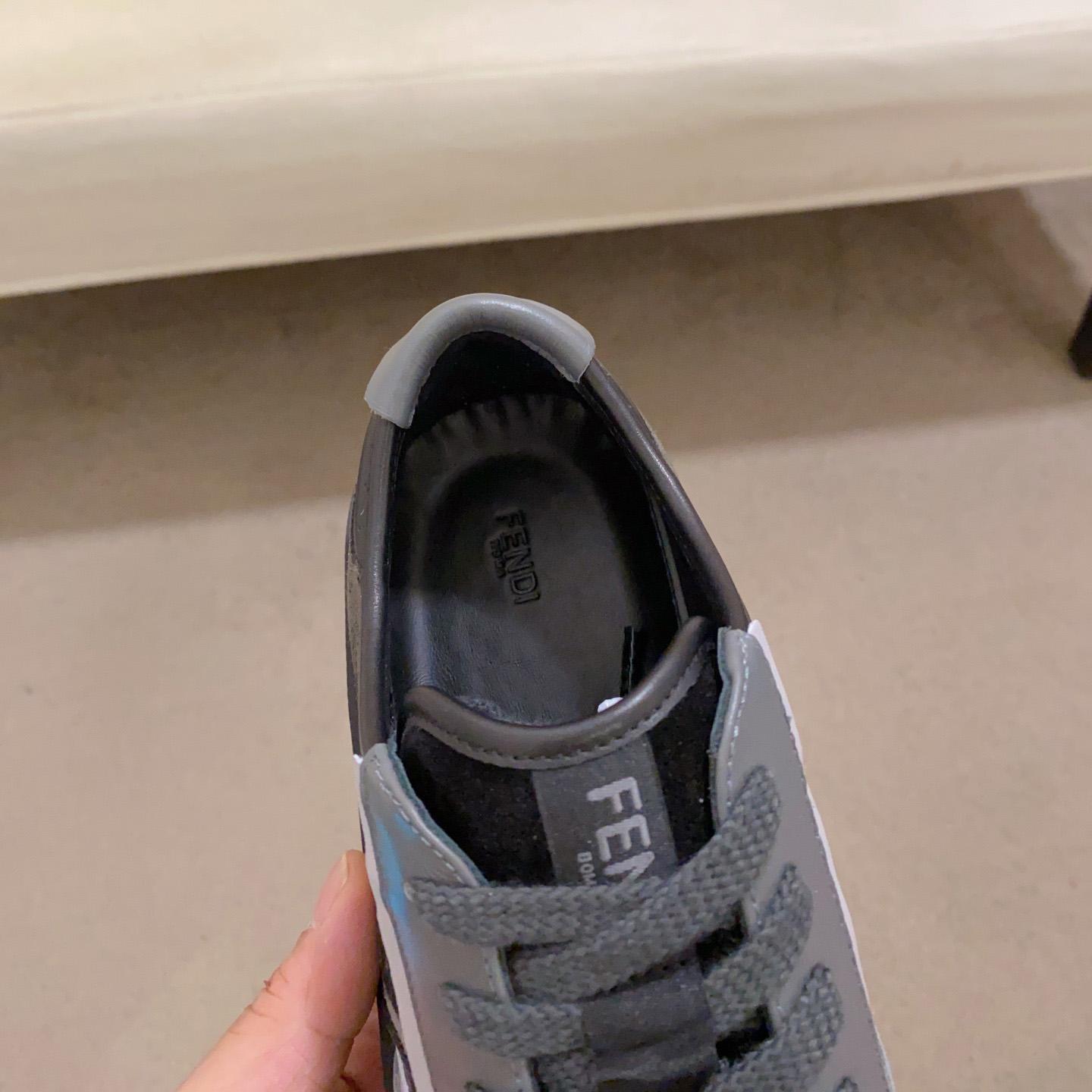 Fendi Step Black Leather Low-tops Sneakers - DesignerGu