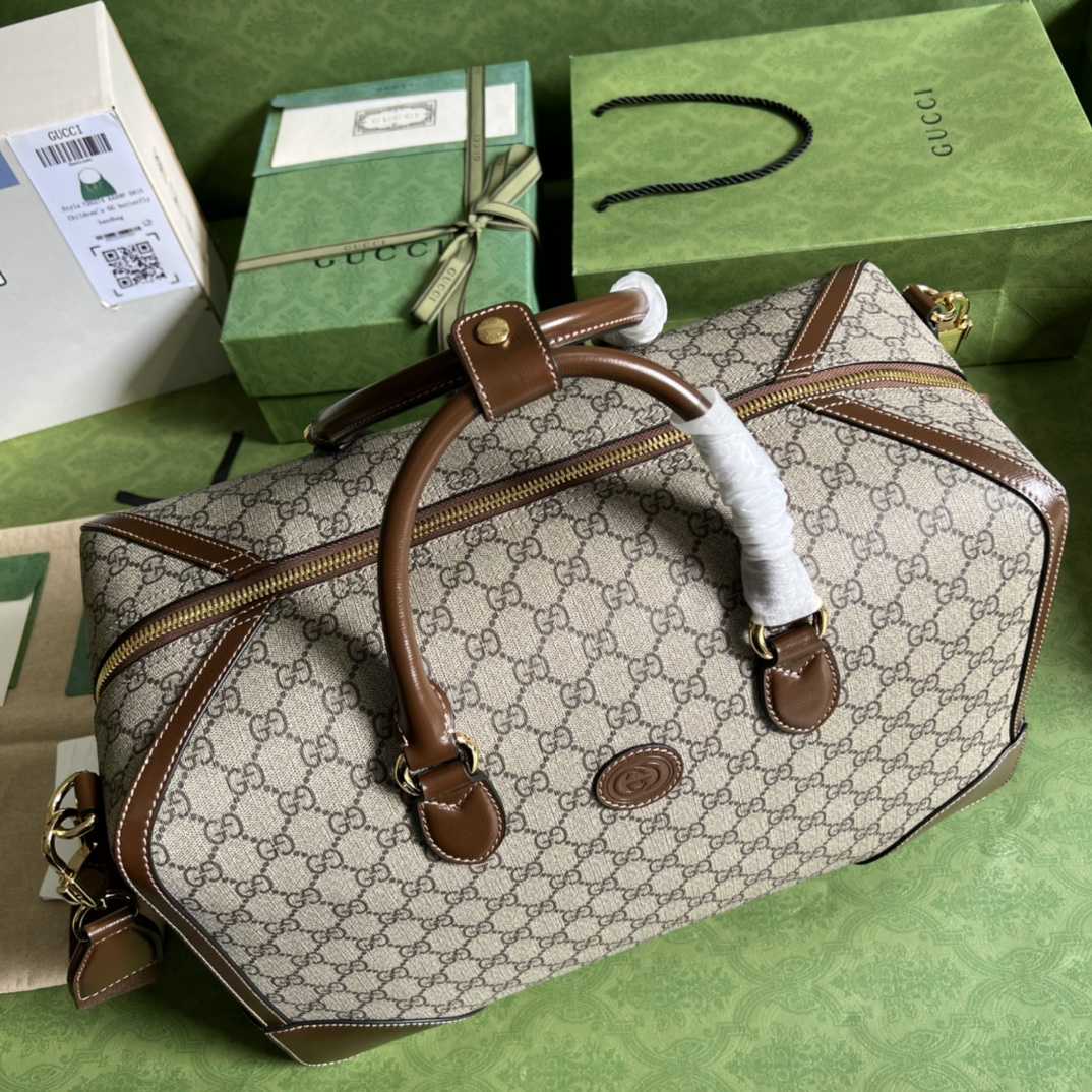 Gucci Duffle Bag With Interlocking G(42-26-24cm) - DesignerGu