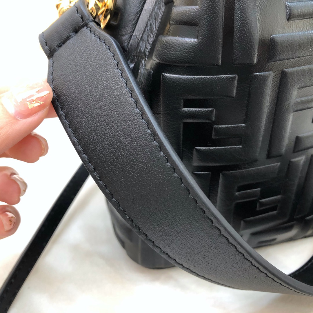 Fendi Tresor Black Leather Mini-bag - DesignerGu