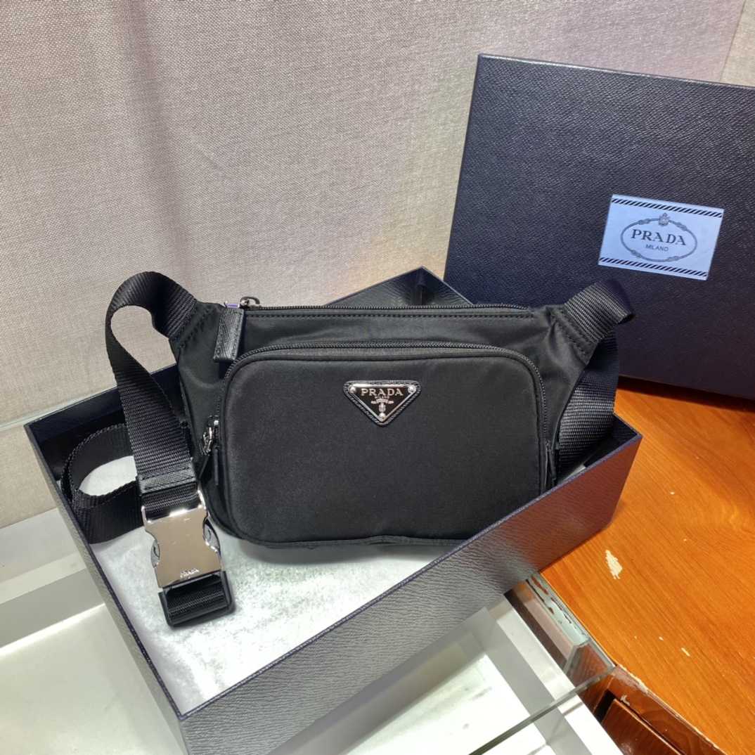 Prada Re-Nylon And Saffiano Leather Shoulder Bag - DesignerGu