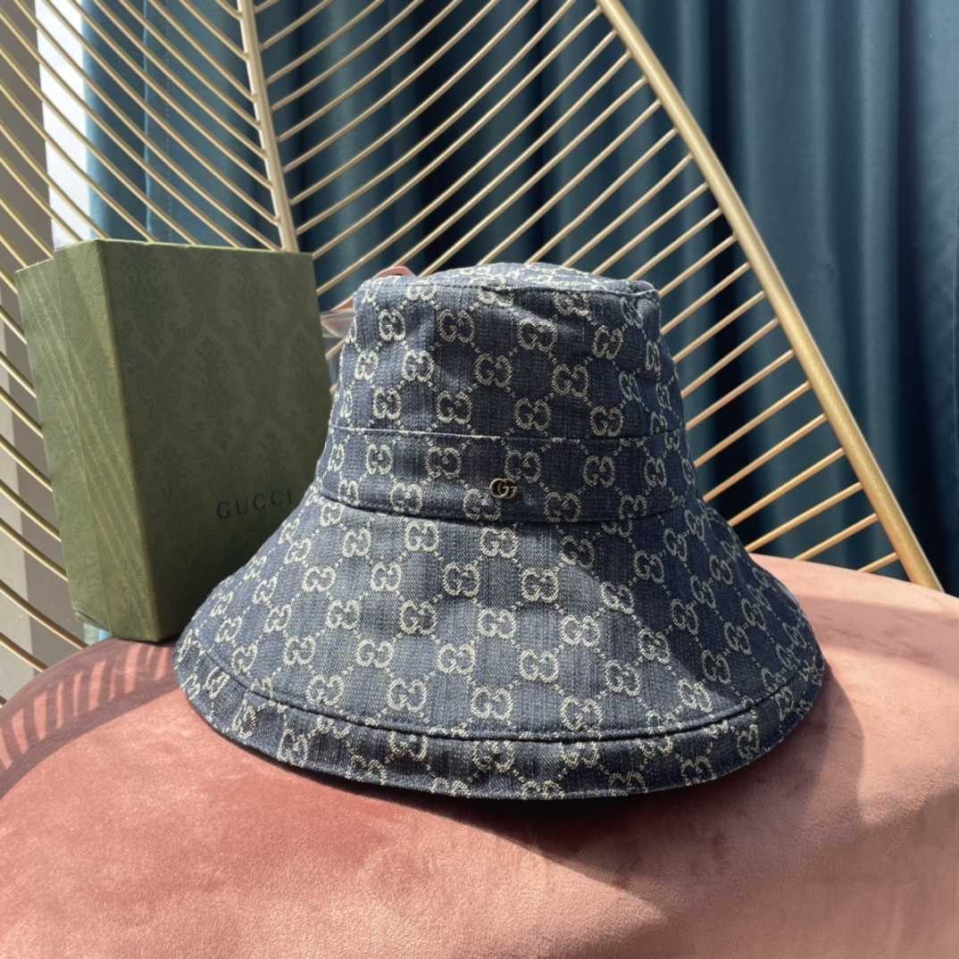 Gucci GG Canvas Wide Brim Hat - DesignerGu