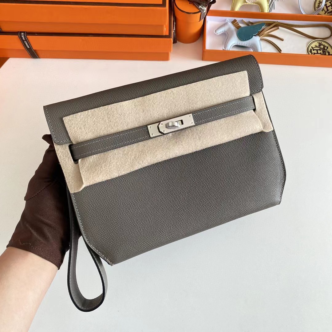 Hermes Kelly Dépêches Leather Bag (25-19-5cm) - DesignerGu