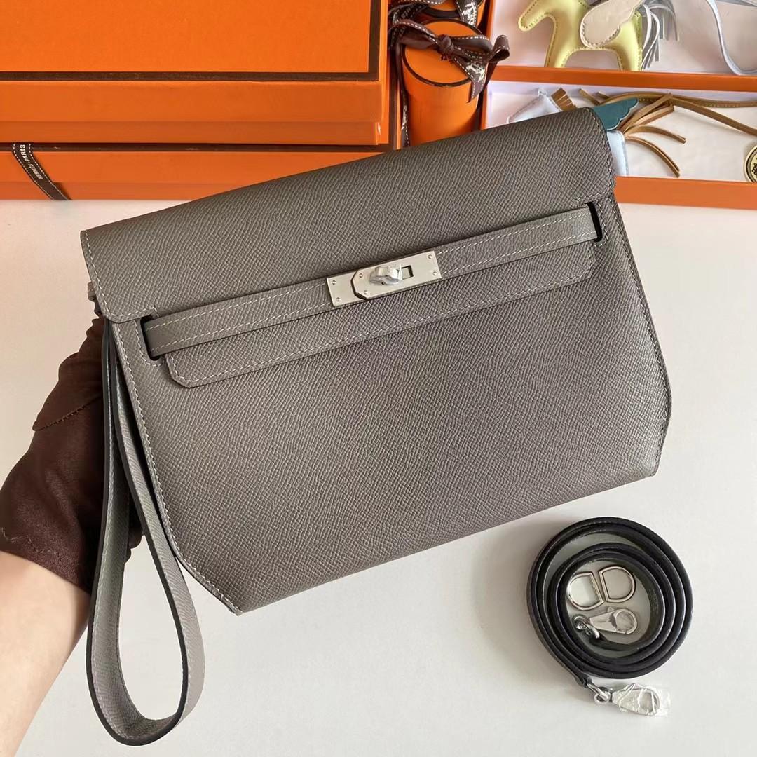 Hermes Kelly Dépêches Leather Bag (25-19-5cm) - DesignerGu