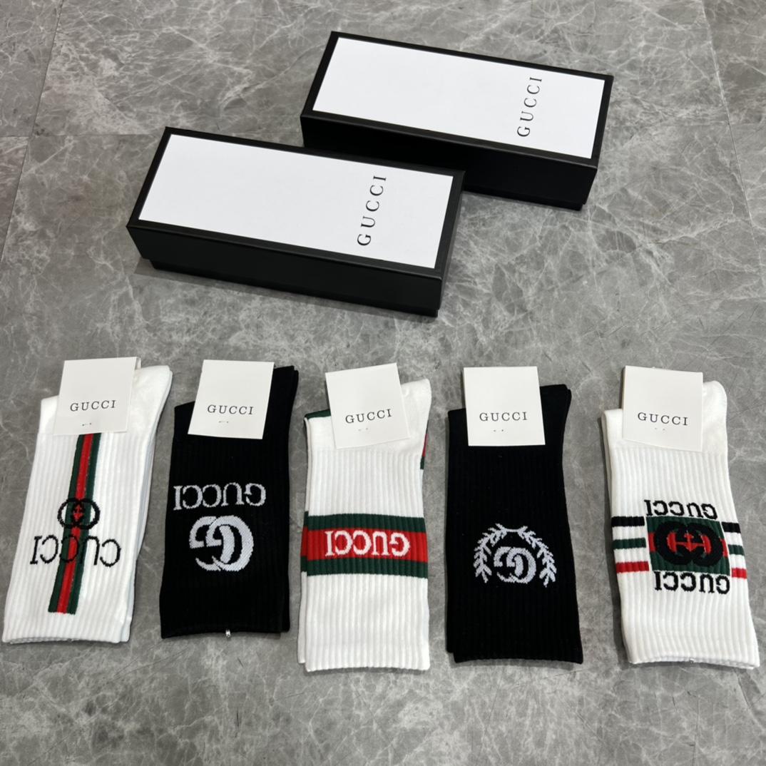 Gucci GG Socks/Box - DesignerGu