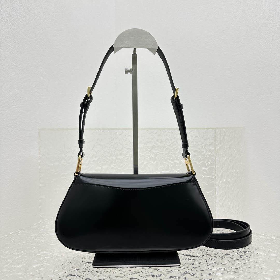 Prada Brushed Leather Shoulder Bag - DesignerGu