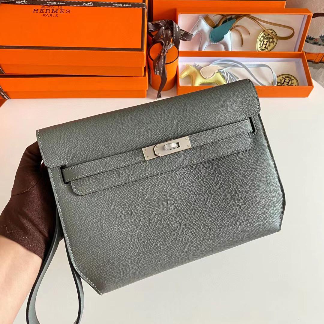 Hermes Kelly Dépêches Leather Bag (25-19-5cm) - DesignerGu