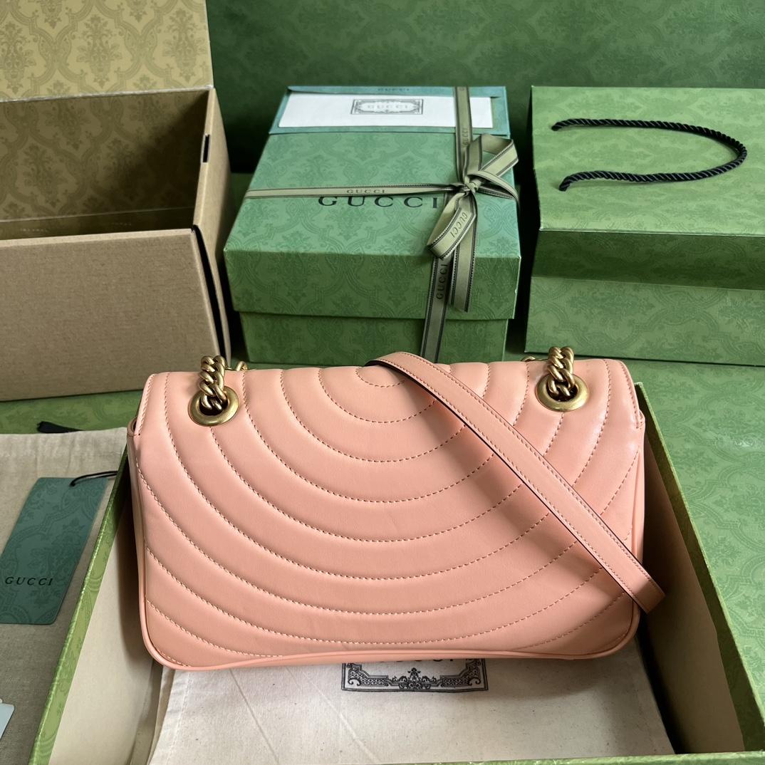 Gucci GG Marmont Small Shoulder Bag(26*15*7cm)   - DesignerGu