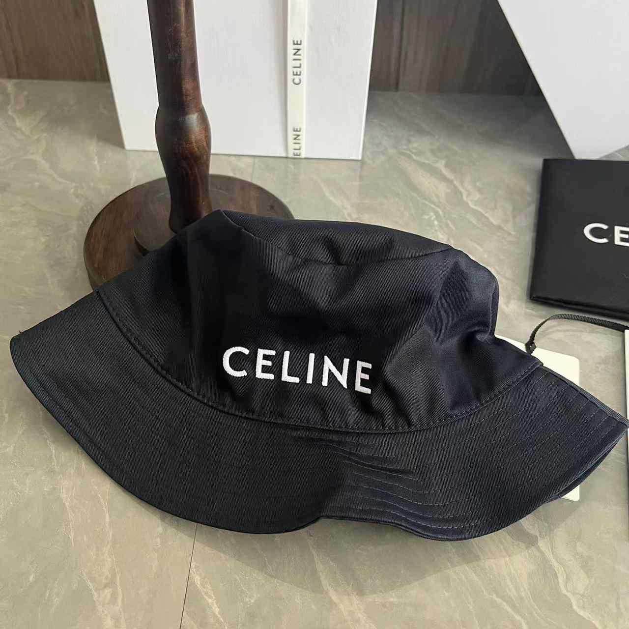 Celine Cotton Bucket Hat - DesignerGu