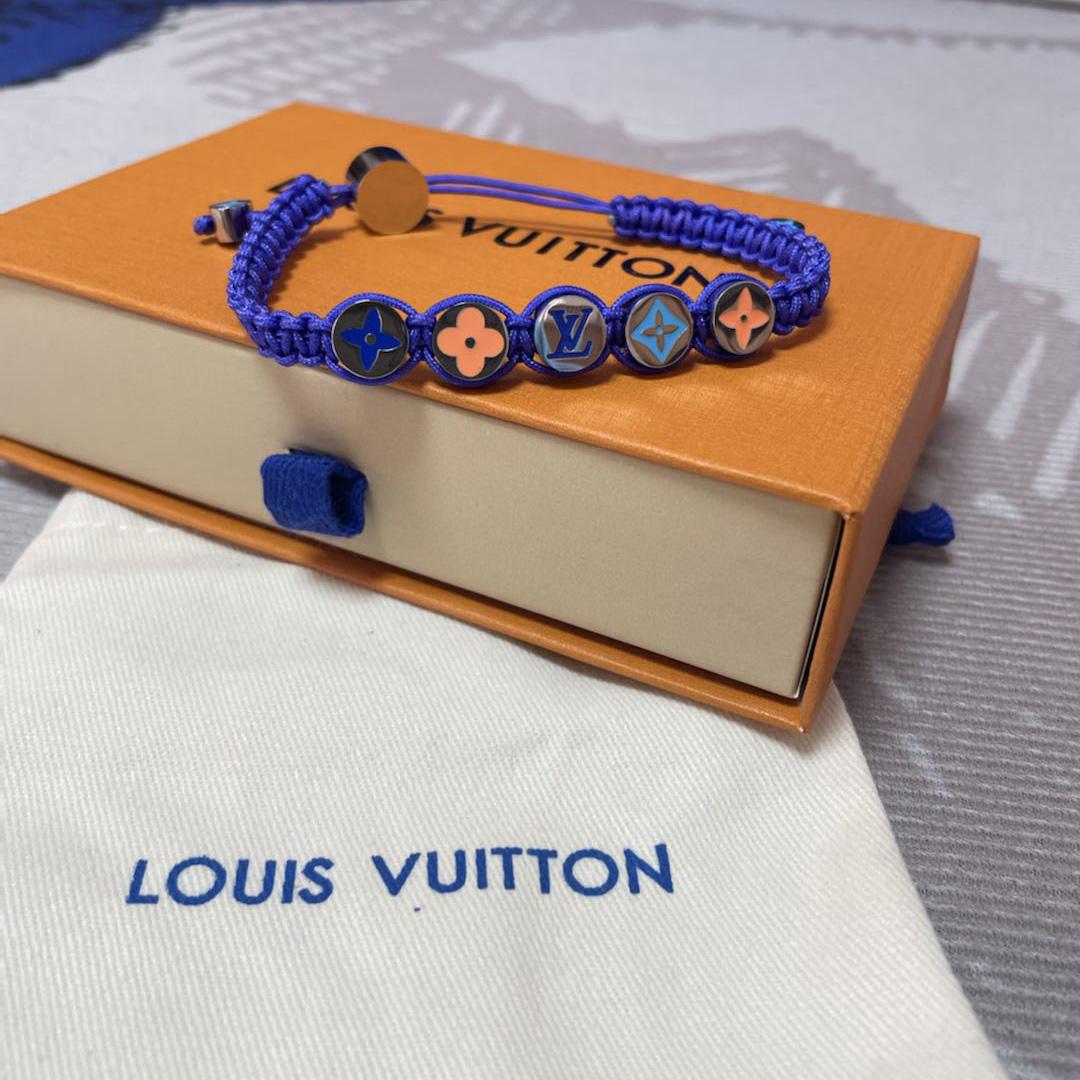 Louis Vuitton Monogram Colors Braided Bracelet   M1002A - DesignerGu