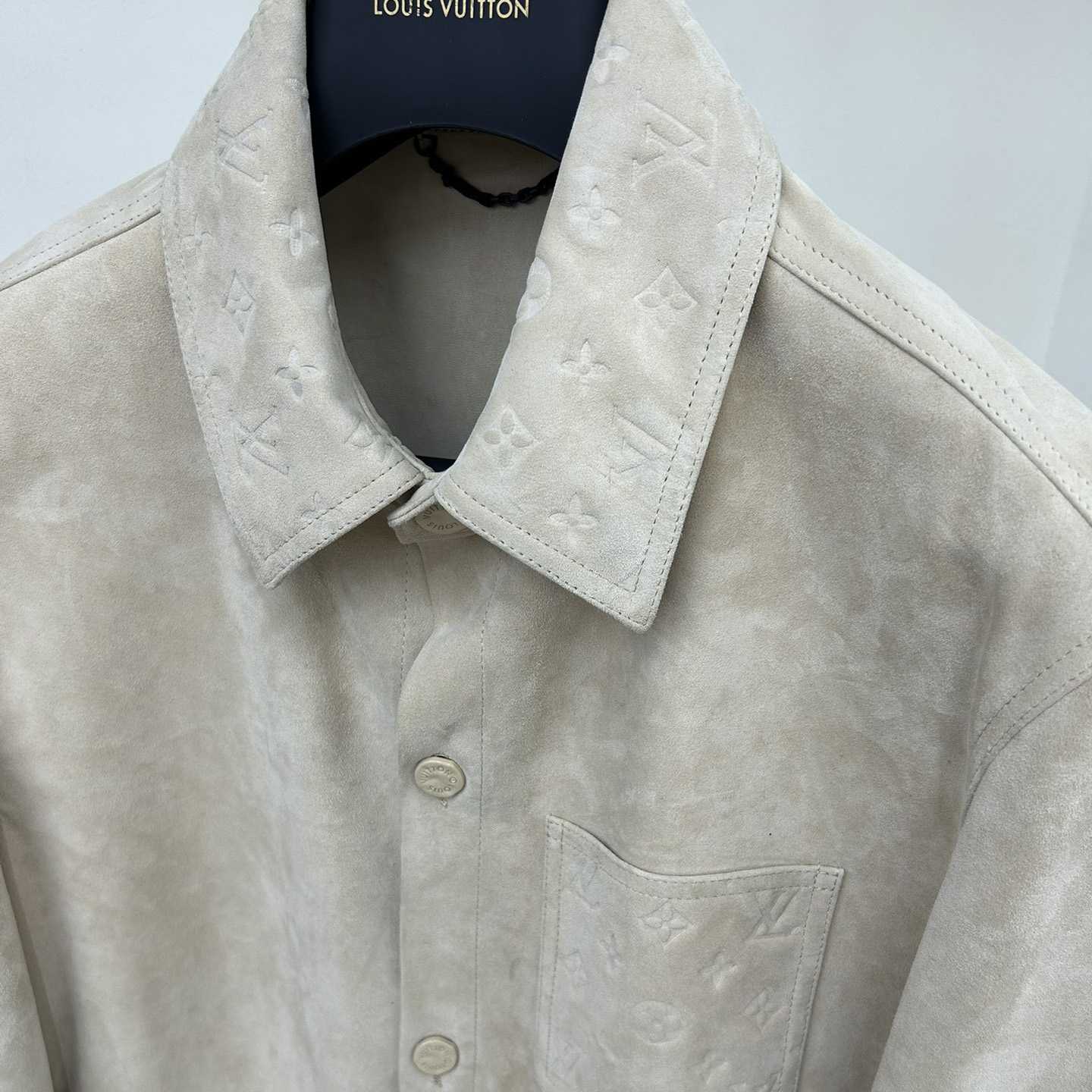 Louis Vuitton Suede Overshirt   - DesignerGu