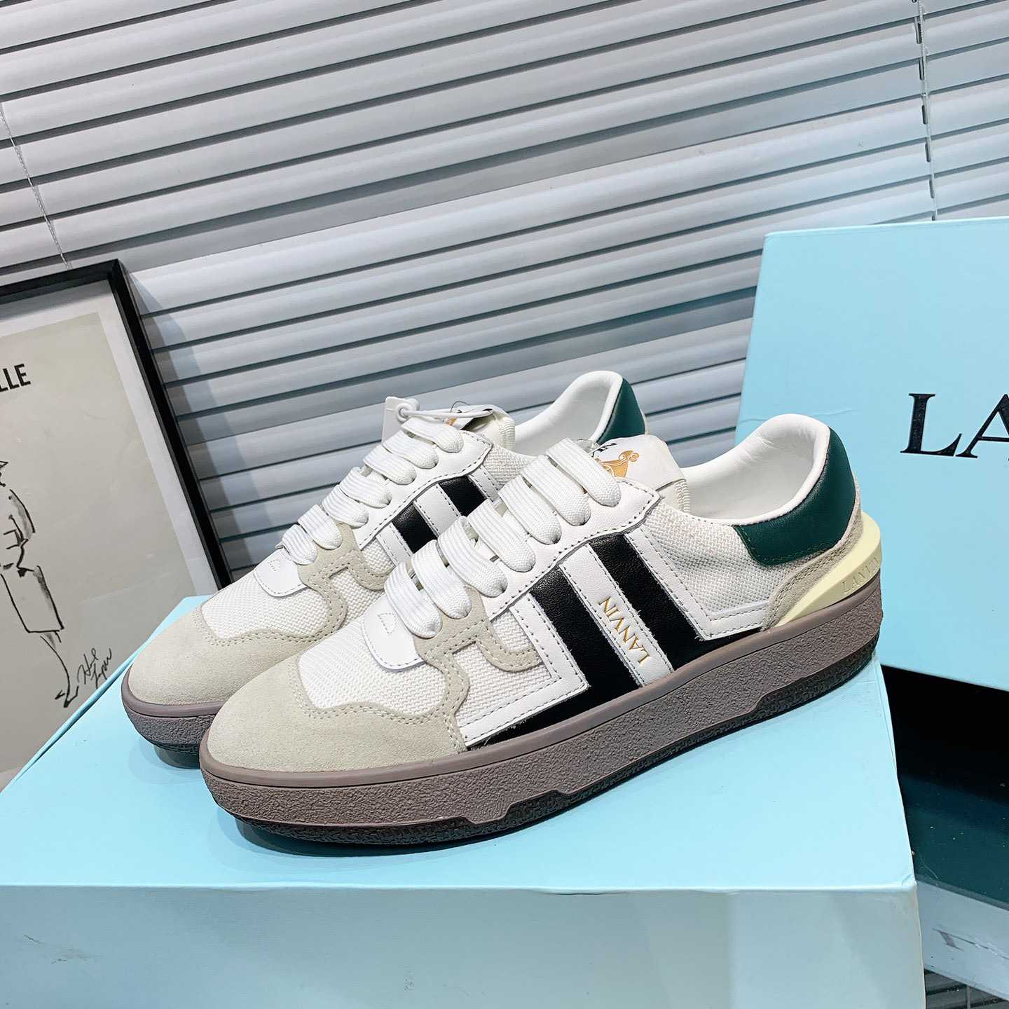 Lanvin Clay Low-Top Sneakers - DesignerGu