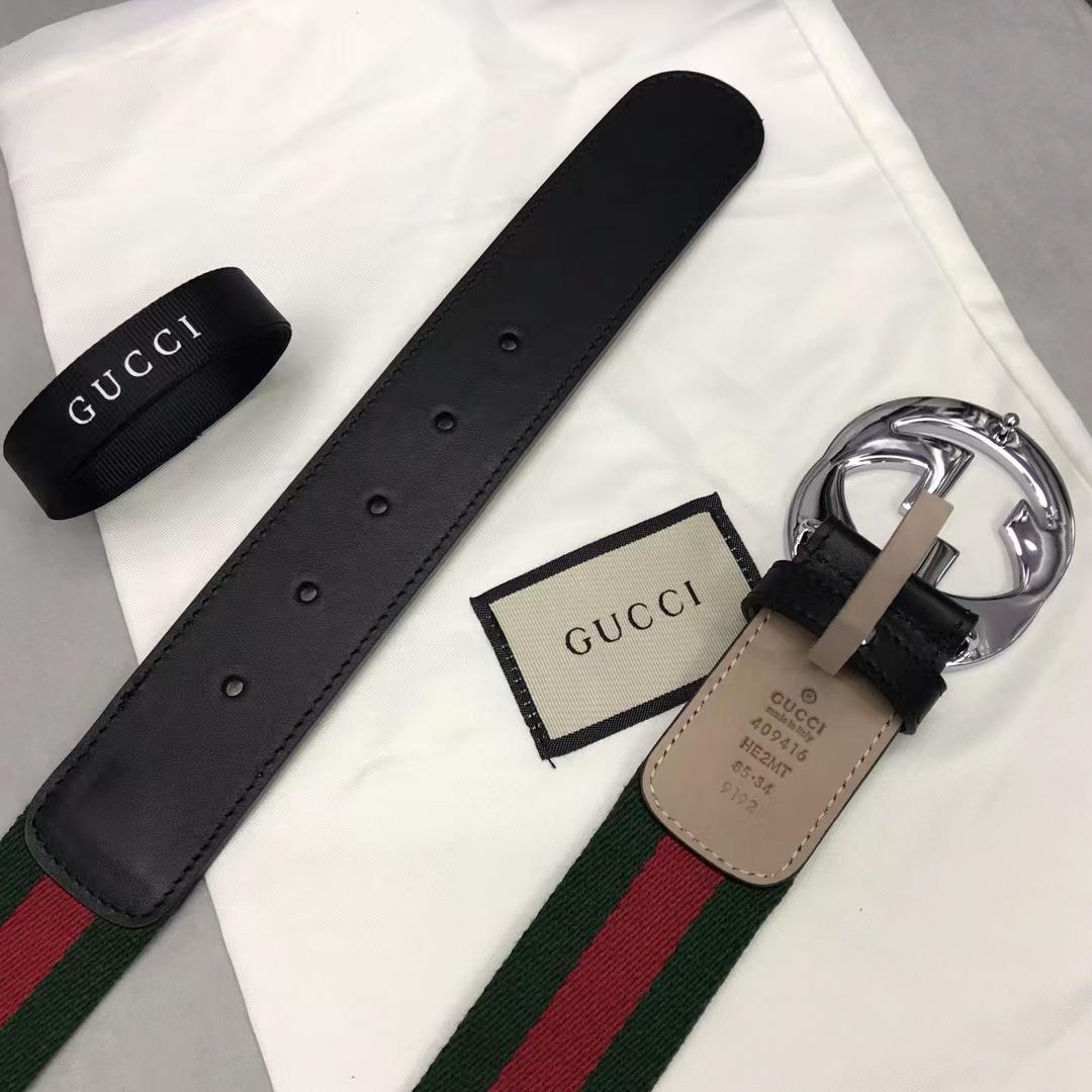 Gucci Web Belt With G Buckle - DesignerGu