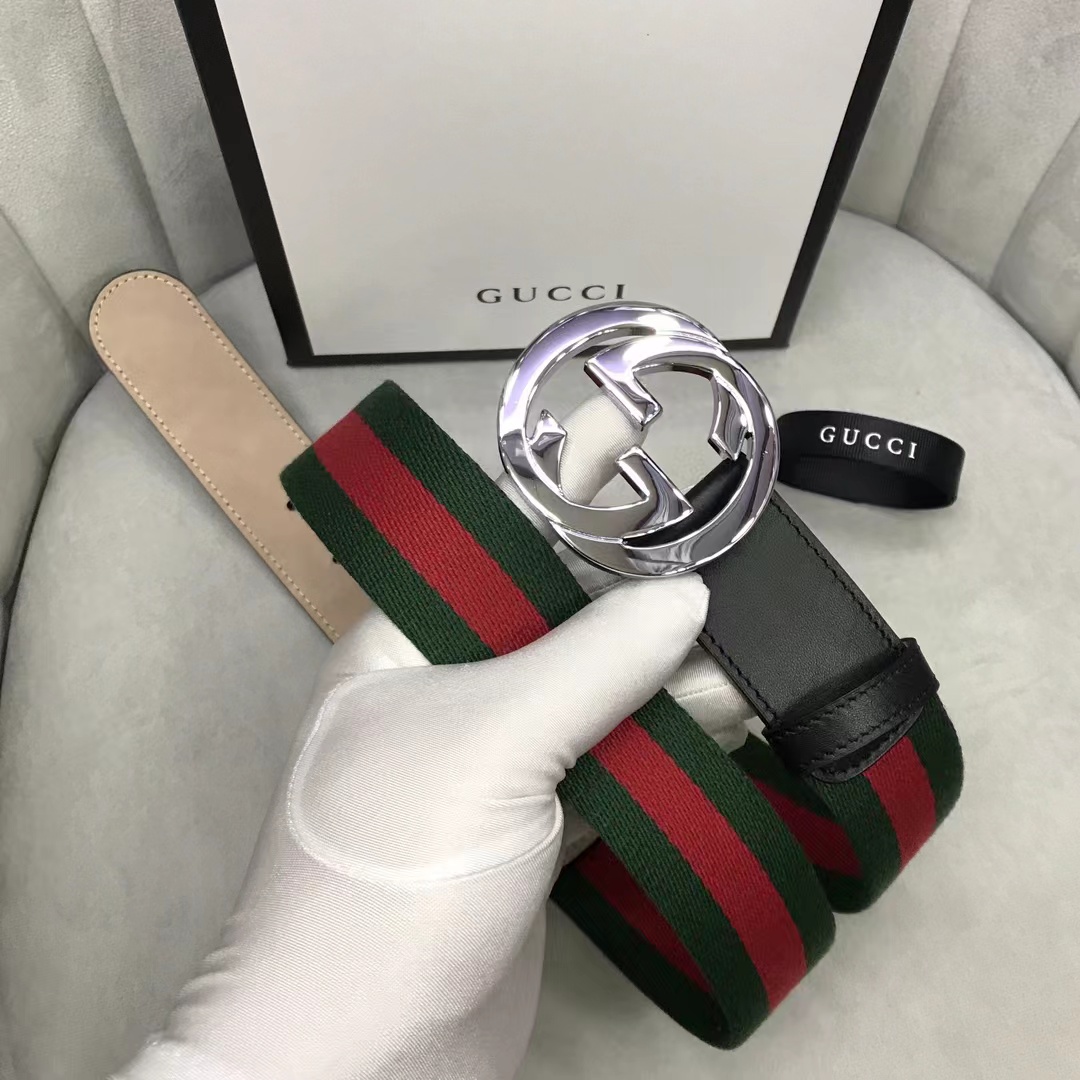 Gucci Web Belt With G Buckle - DesignerGu