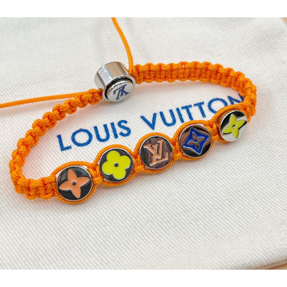 Louis Vuitton Monogram Colors Braided Bracelet   M1087A - DesignerGu