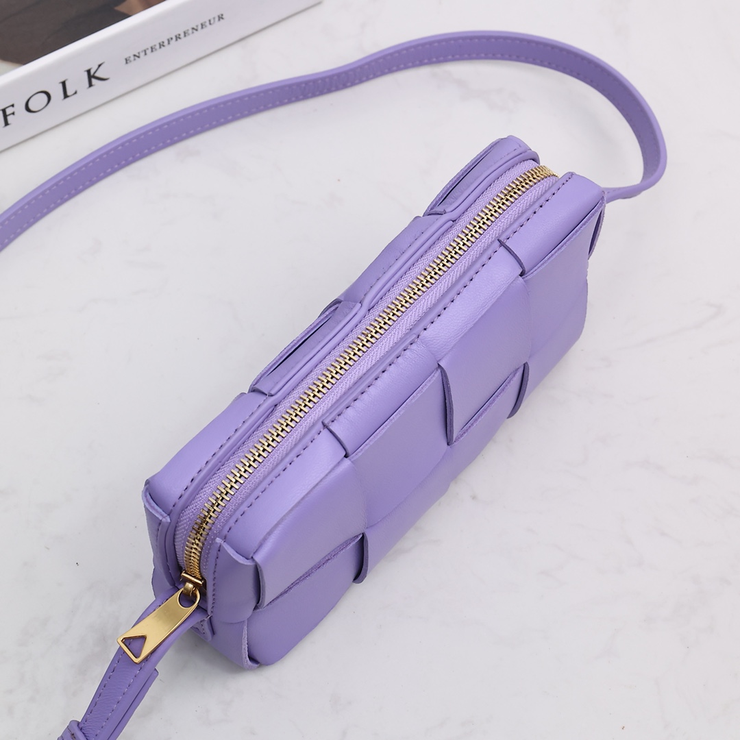 Bottega Veneta Mini Cassette Cross-Body Bag - DesignerGu