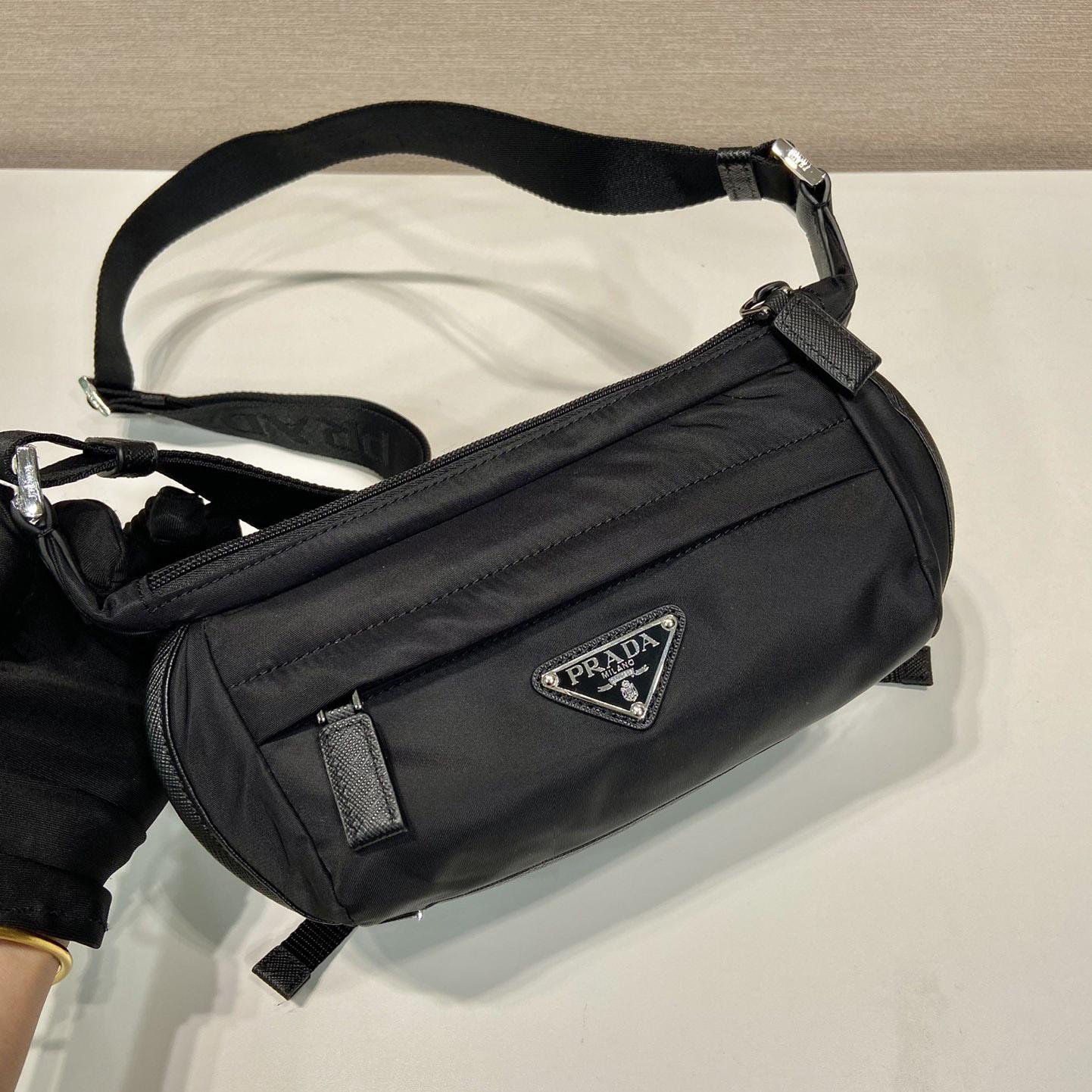 Prada Re-Nylon And Saffiano Leather Shoulder Bag - DesignerGu