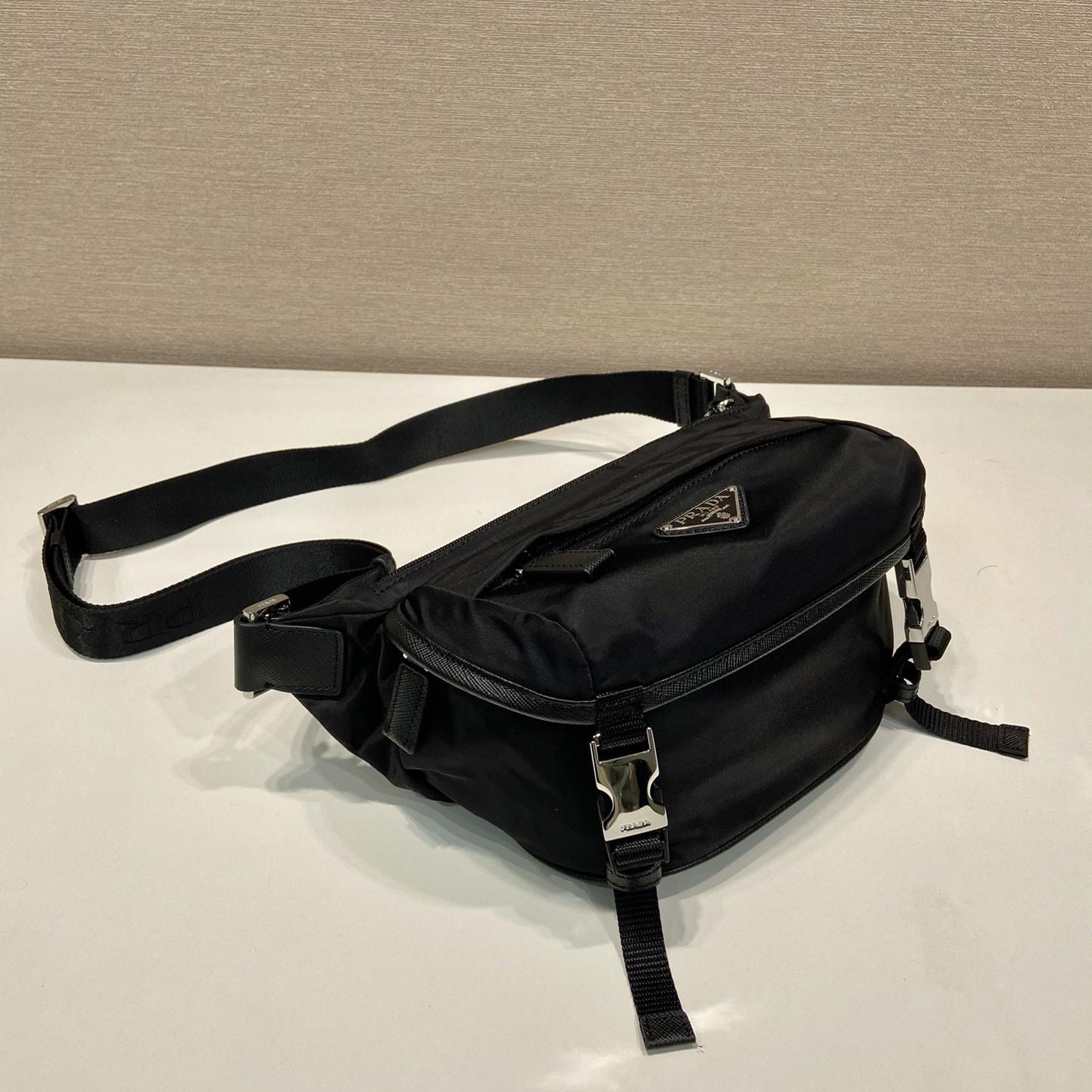 Prada Re-Nylon And Saffiano Leather Shoulder Bag - DesignerGu