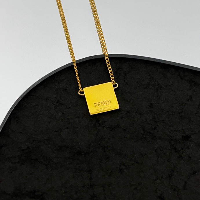 Fendi Forever Fendi Gold-coloured Necklace  - DesignerGu