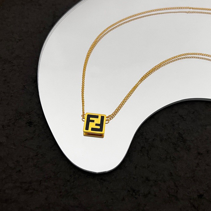 Fendi Forever Fendi Gold-coloured Necklace  - DesignerGu