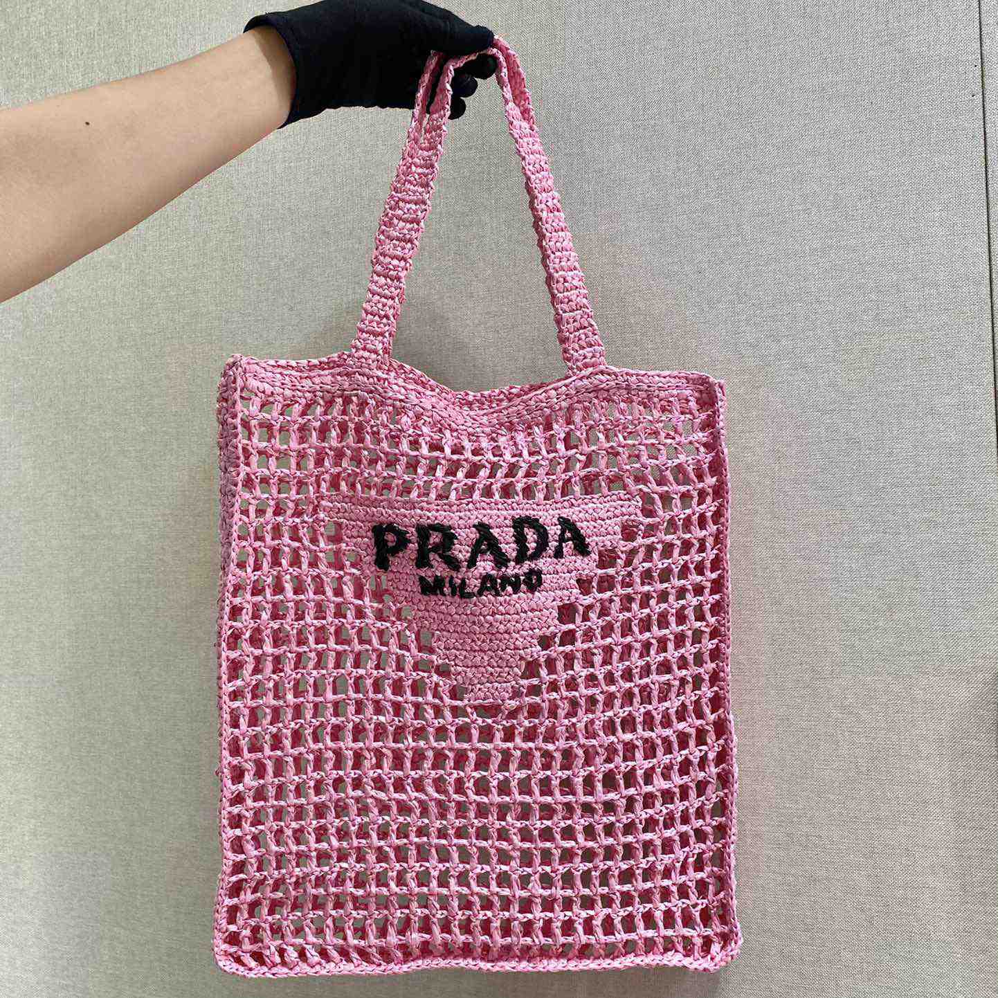 Prada Crochet Tote Bag - DesignerGu