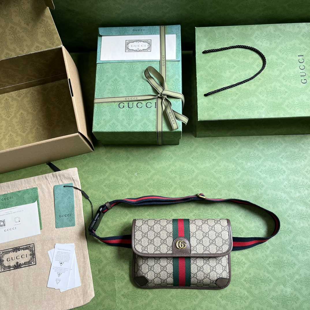 Gucci Ophidia GG Small Belt Bag - DesignerGu