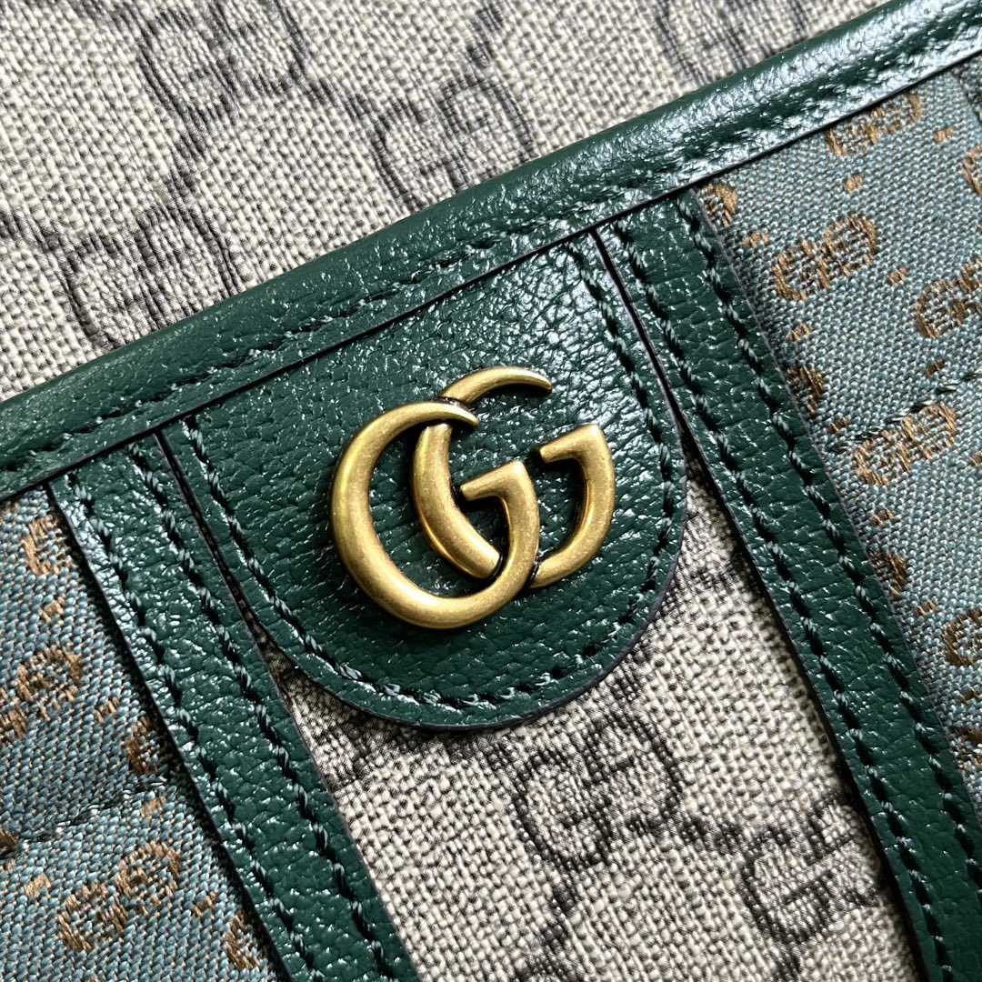 Gucci Mini GG Canvas Mini Shoulder Bag (21.5x 14x 7cm) - DesignerGu