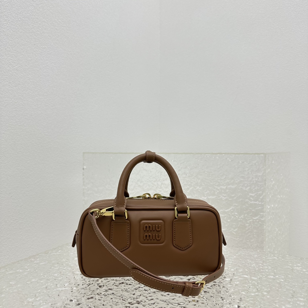 Miu Miu Arcadie Leather Bag - DesignerGu