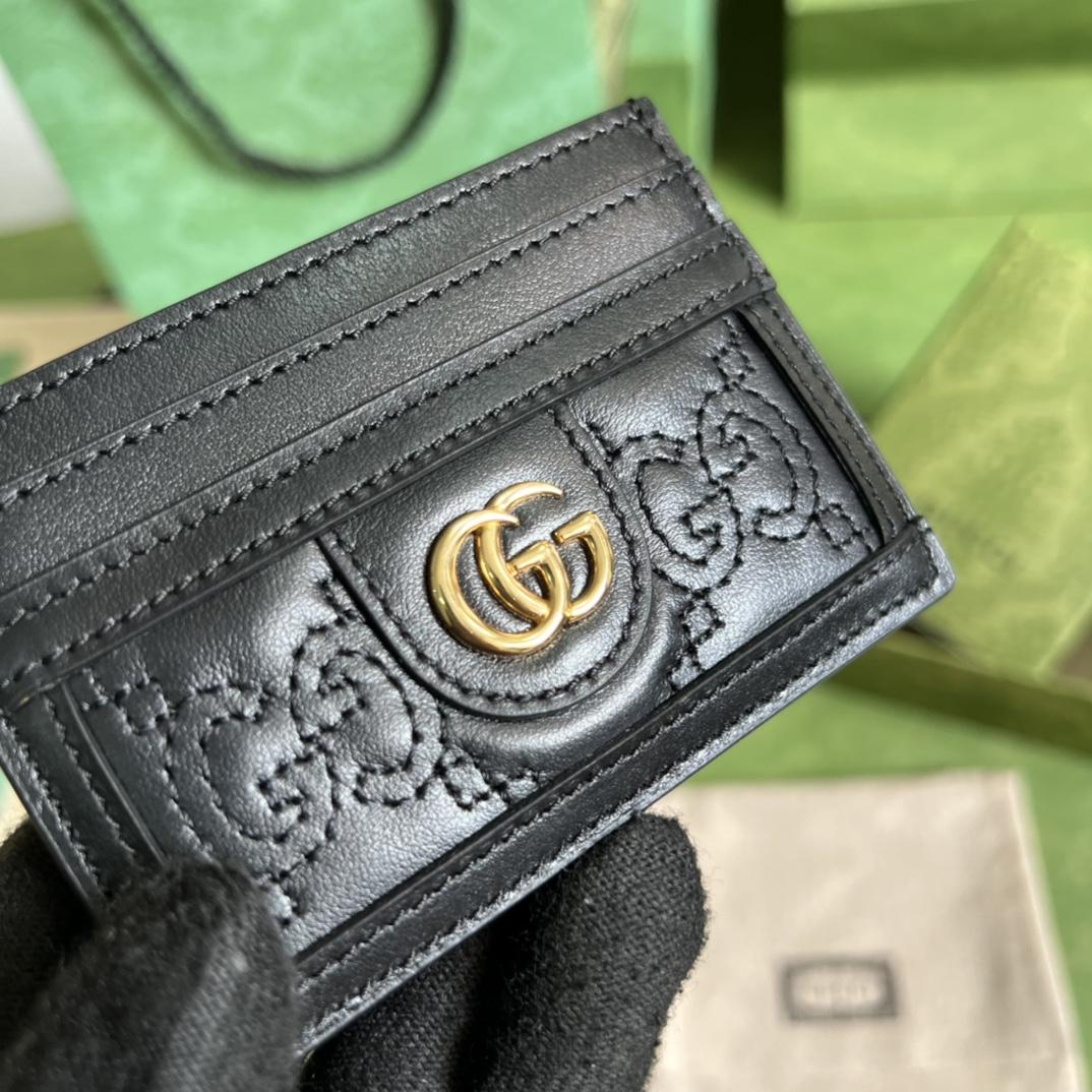 Gucci GG Matelasse Card Case - DesignerGu