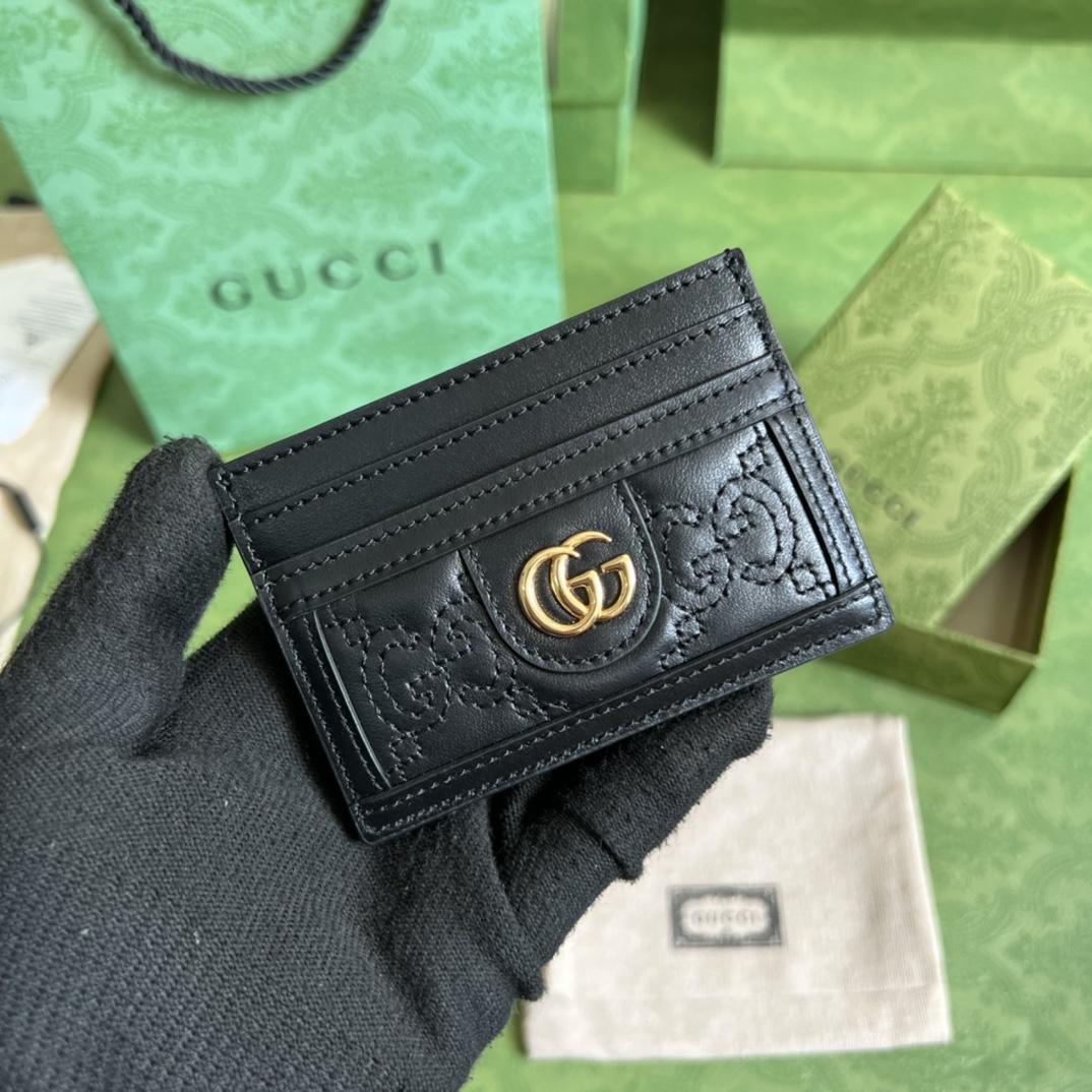 Gucci GG Matelasse Card Case - DesignerGu