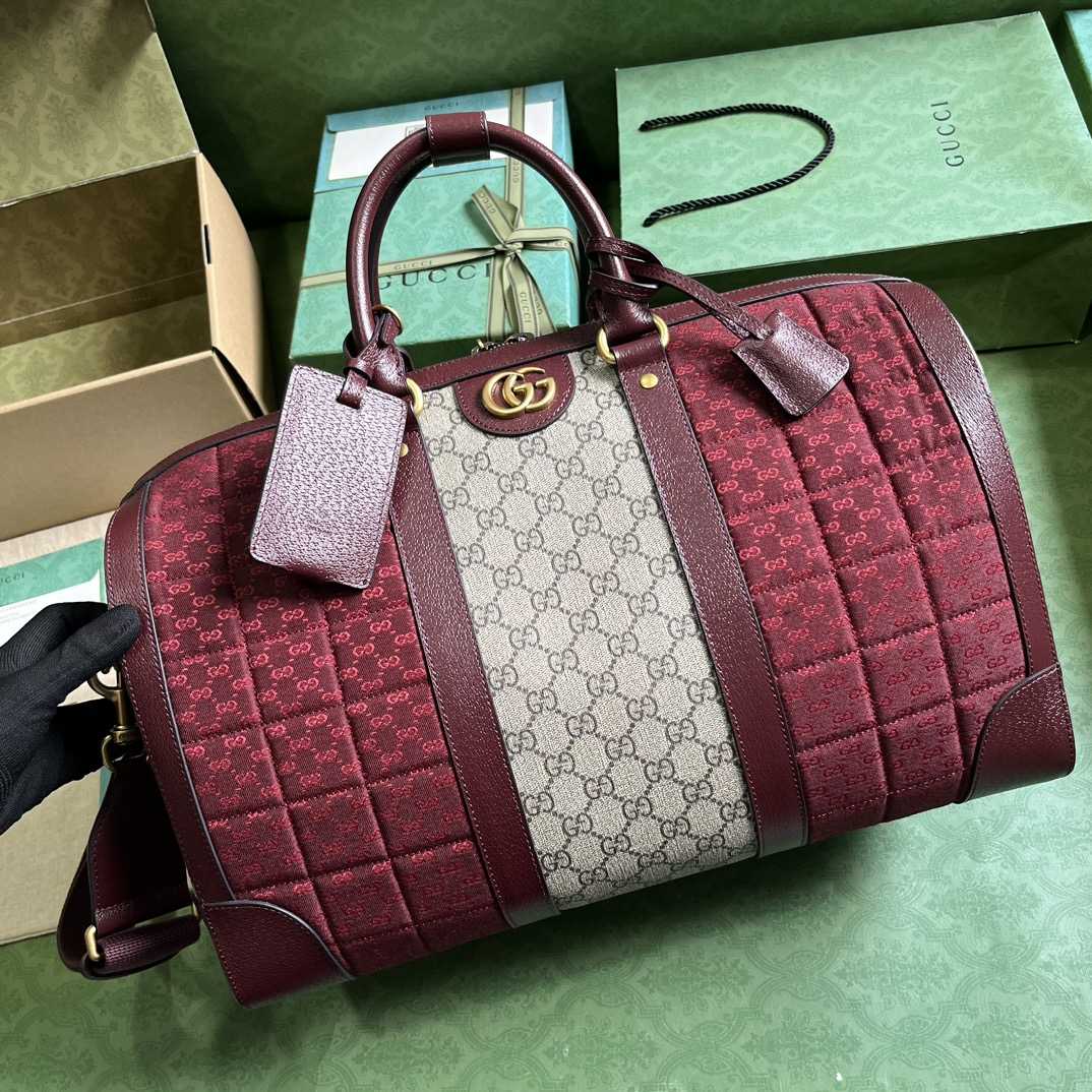 Gucci Mini GG Canvas Small Duffle Bag (44x 28.5x 24.5cm) - DesignerGu