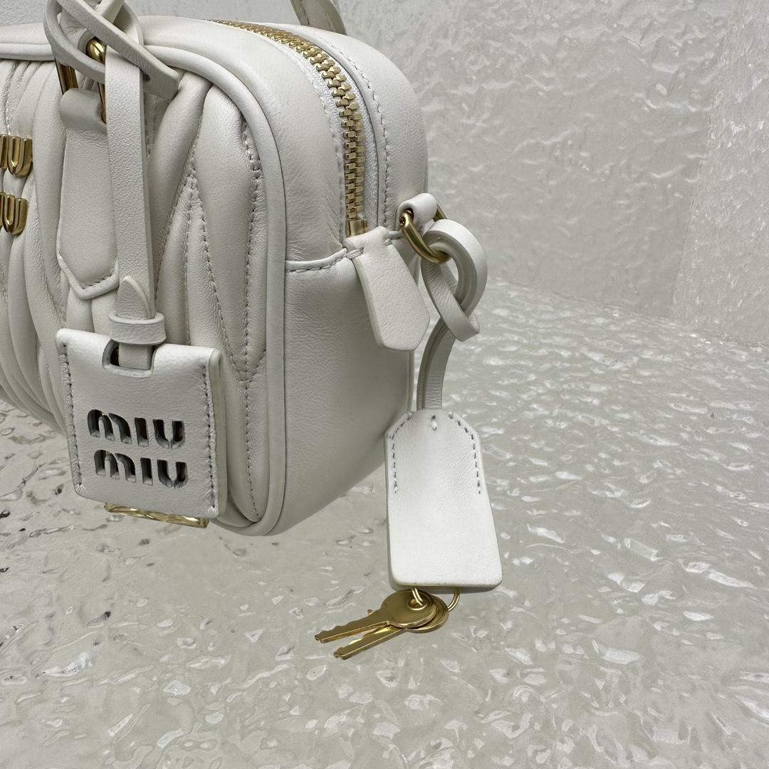 Miu Miu Matelassé Nappa Leather Top-handle Bag - DesignerGu