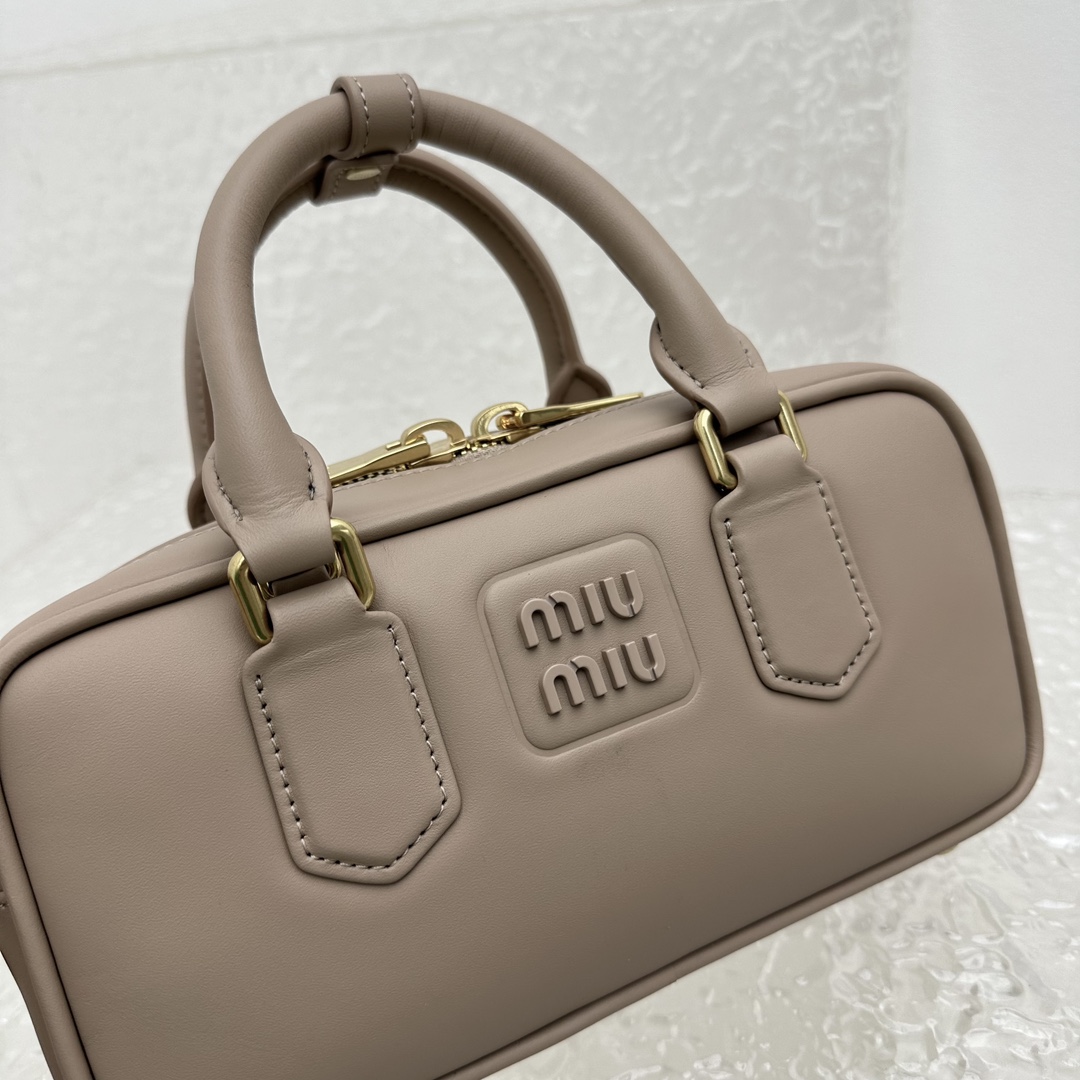 Miu Miu Arcadie Leather Bag - DesignerGu