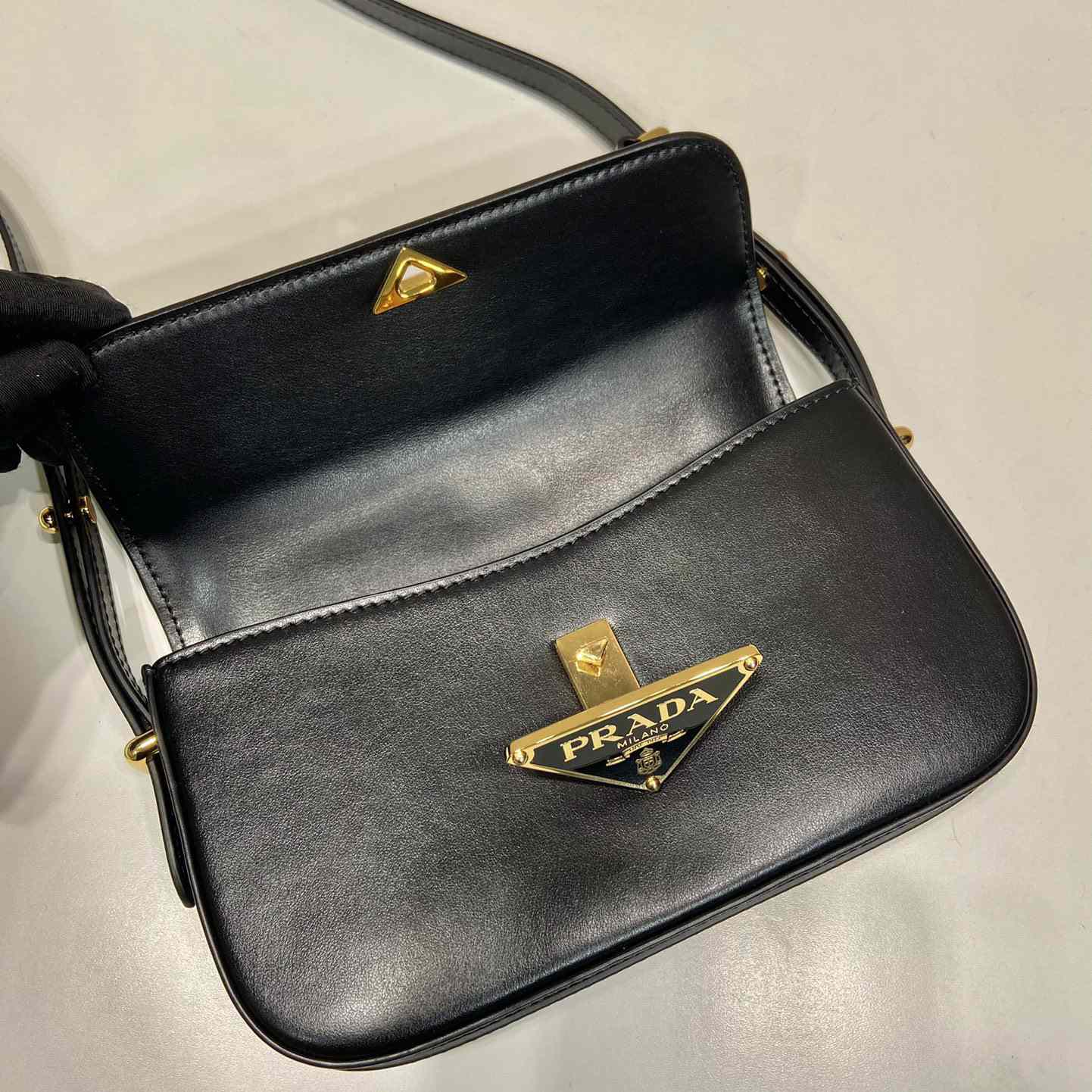 Prada Leather Shoulder Bag - DesignerGu