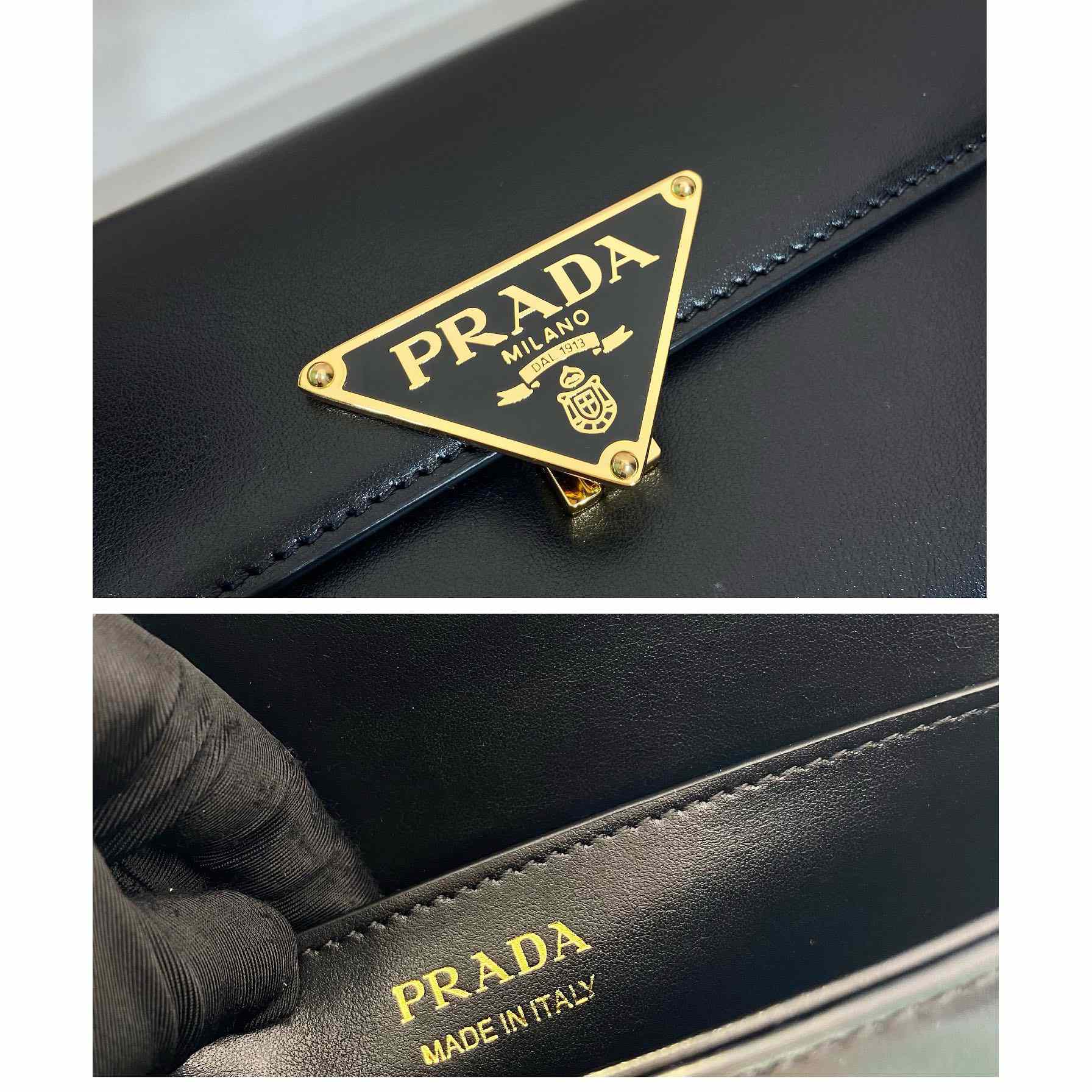 Prada Leather Shoulder Bag - DesignerGu