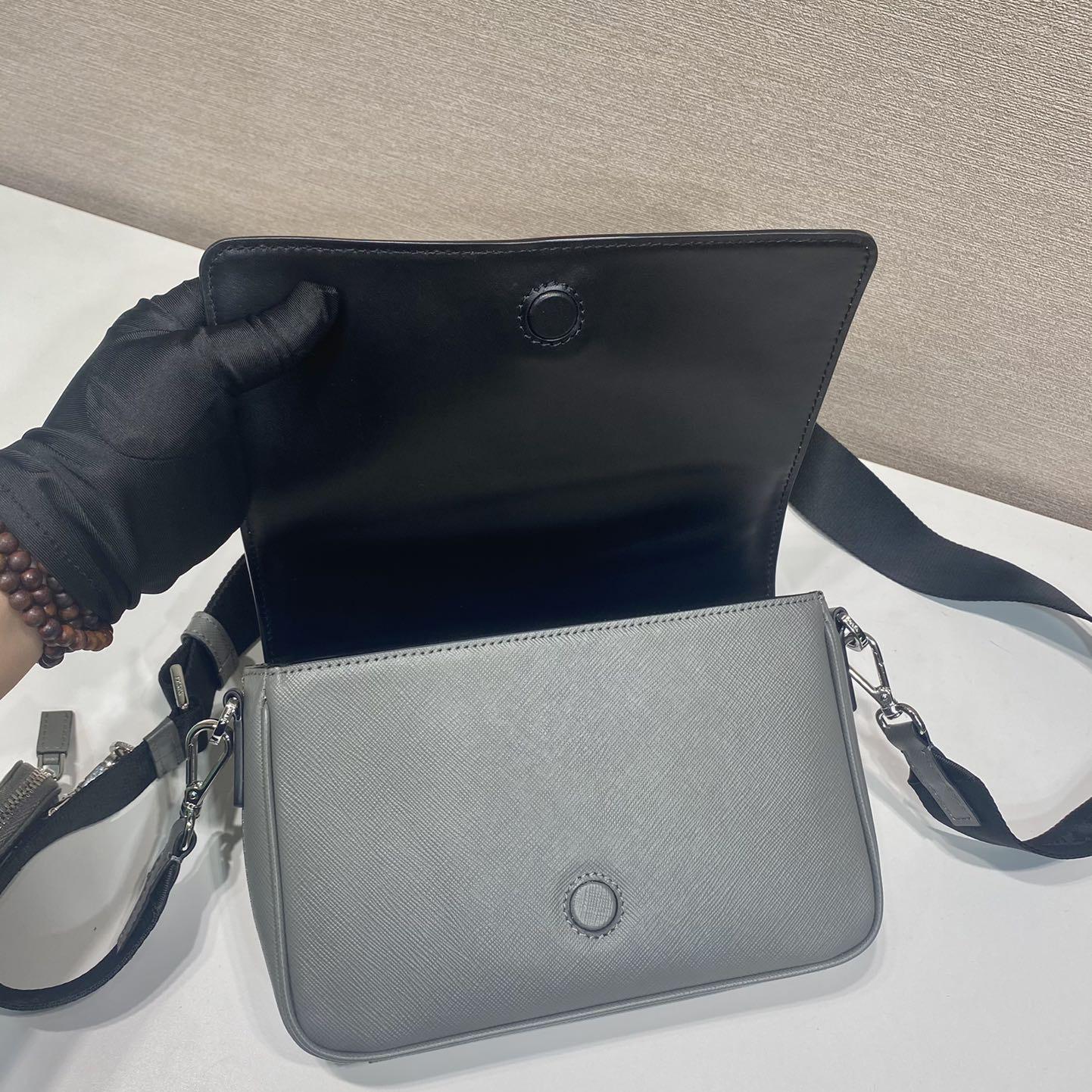 Prada Saffiano Leather Shoulder Bag - DesignerGu