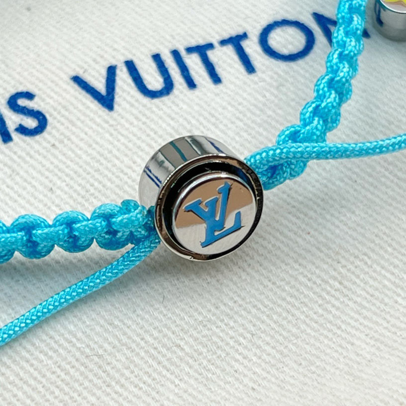 Louis Vuitton Monogram Colors Braided Bracelet   M1088A - DesignerGu