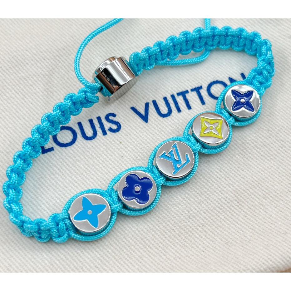 Louis Vuitton Monogram Colors Braided Bracelet   M1088A - DesignerGu