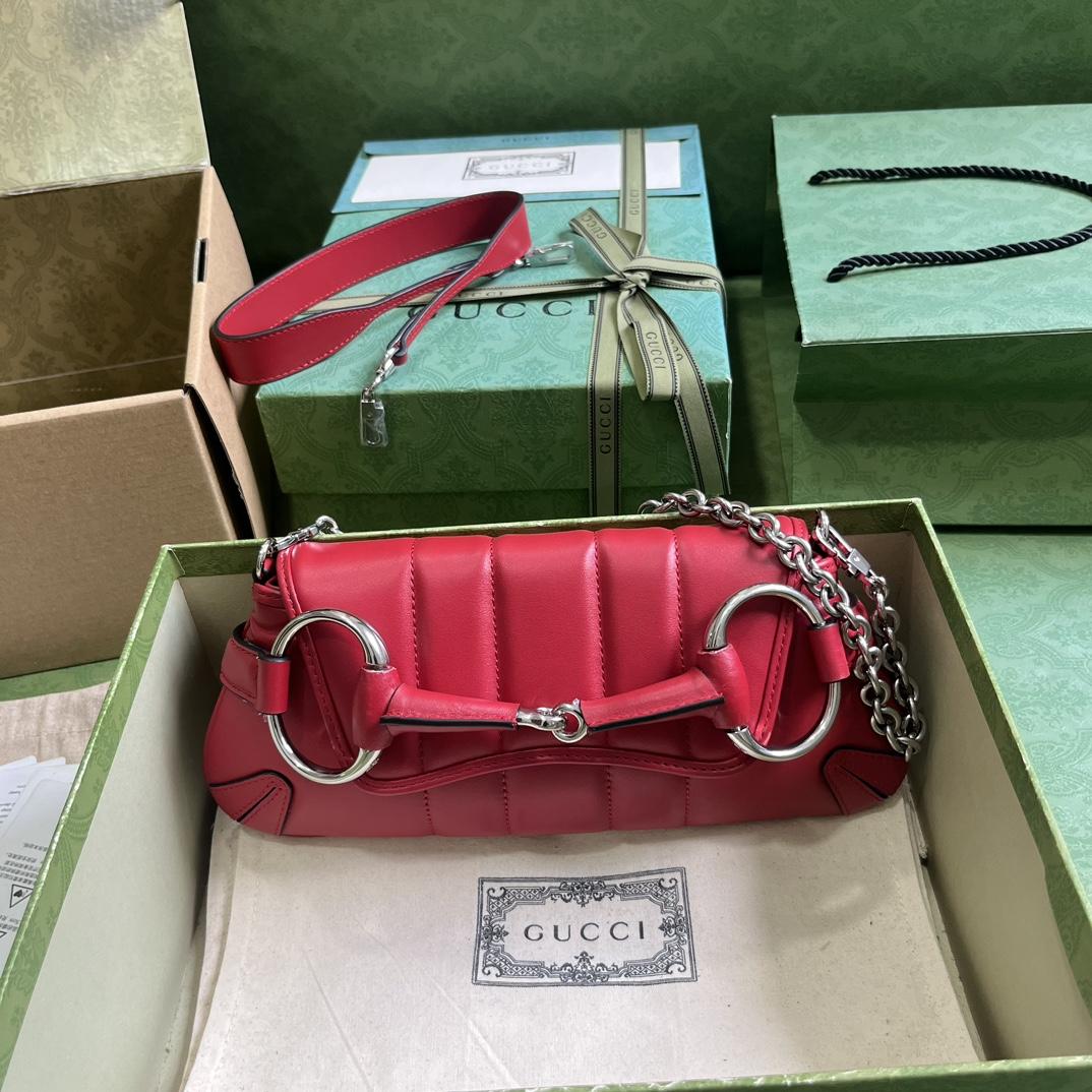 Gucci Horsebit Chain Small Shoulder Bag (27x 11.5x 5cm) - DesignerGu