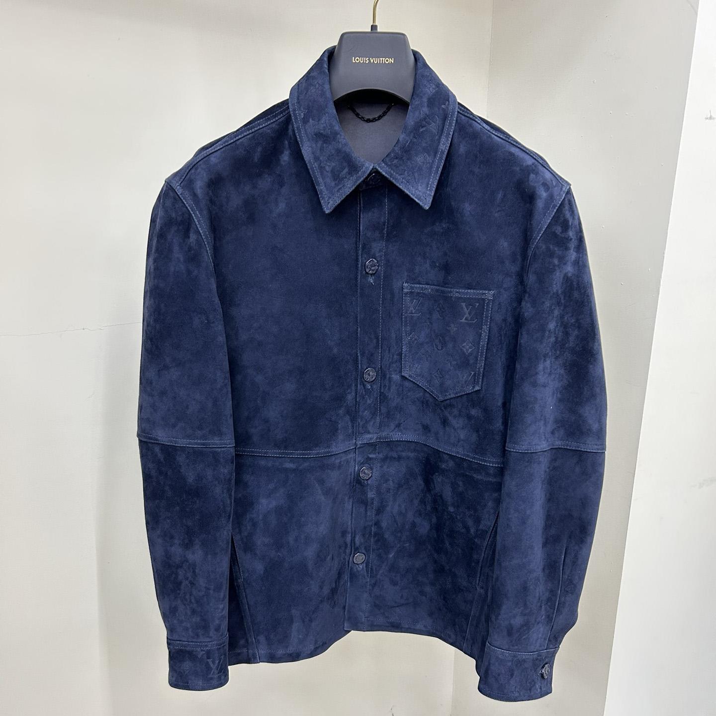 Louis Vuitton Suede Overshirt   - DesignerGu