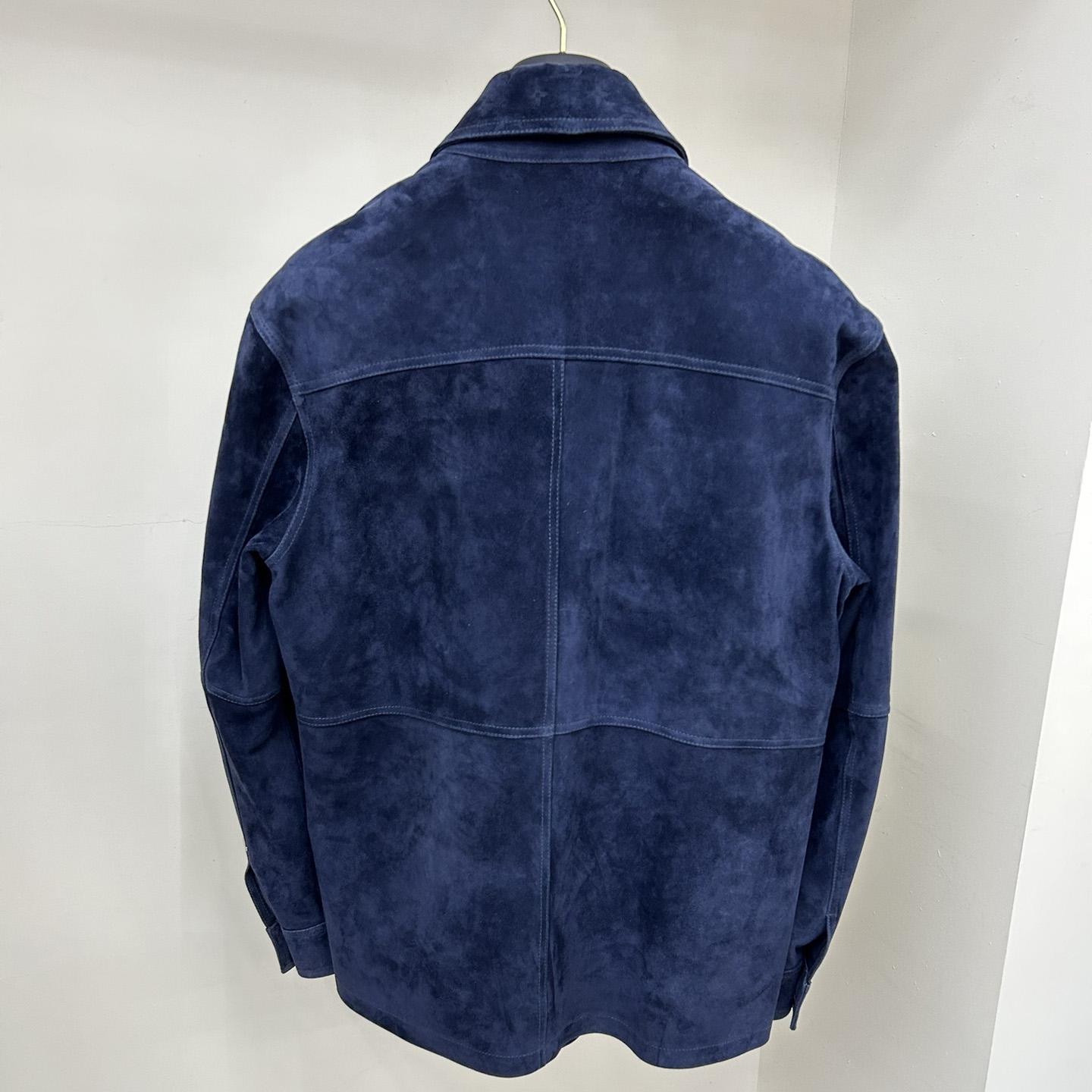 Louis Vuitton Suede Overshirt   - DesignerGu