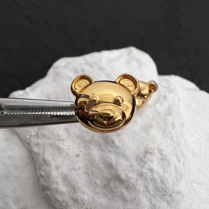 Moschino Teddy Bear Clip-on Earrings - DesignerGu