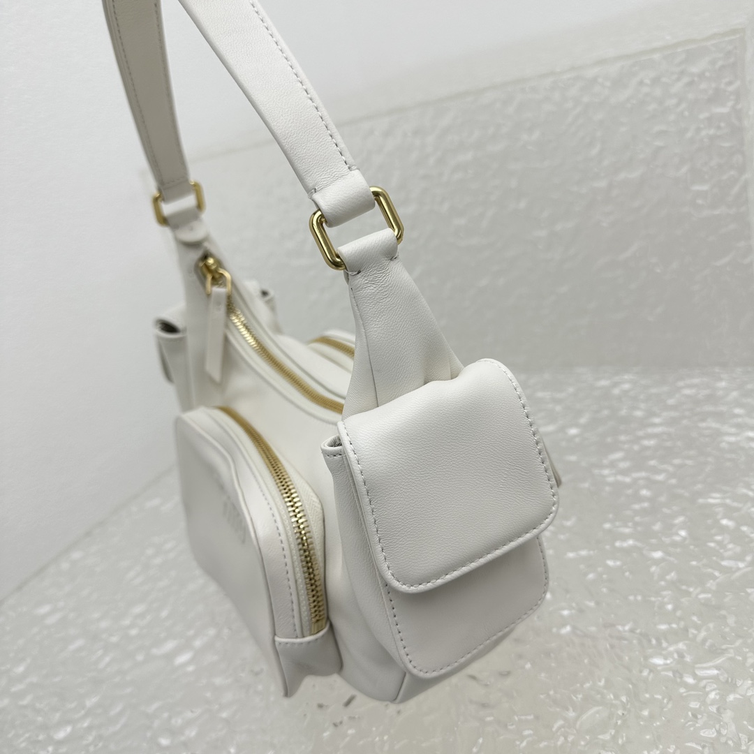 Miu Miu Nappa Leather Pocket Bag - DesignerGu