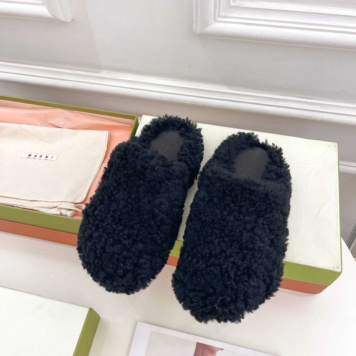 Marni Textured Slip-on Mules  - DesignerGu