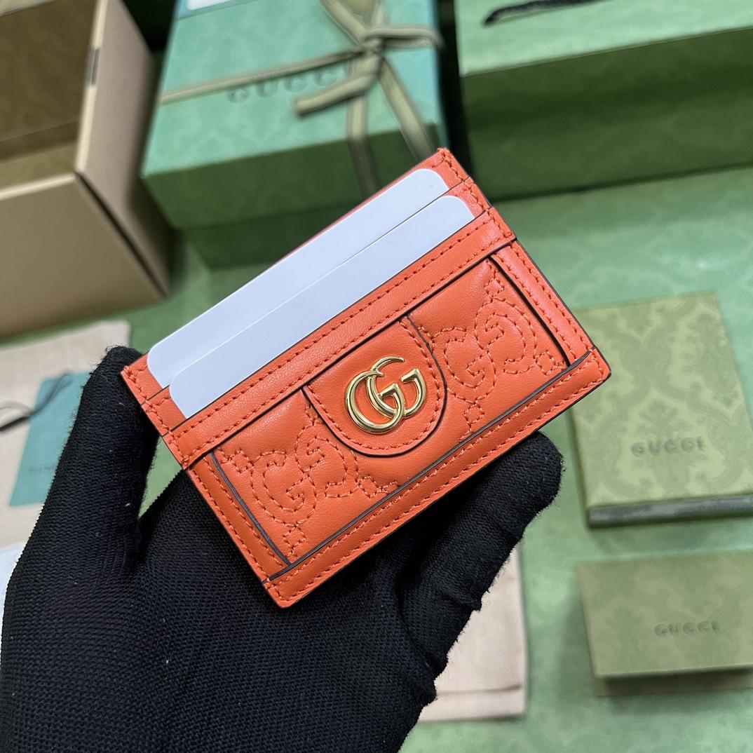 Gucci GG Matelasse Card Case - DesignerGu