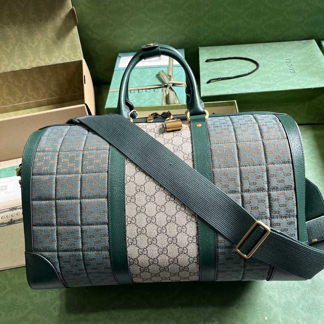 Gucci Mini GG Canvas Small Duffle Bag (44x 28.5x 24.5cm) - DesignerGu