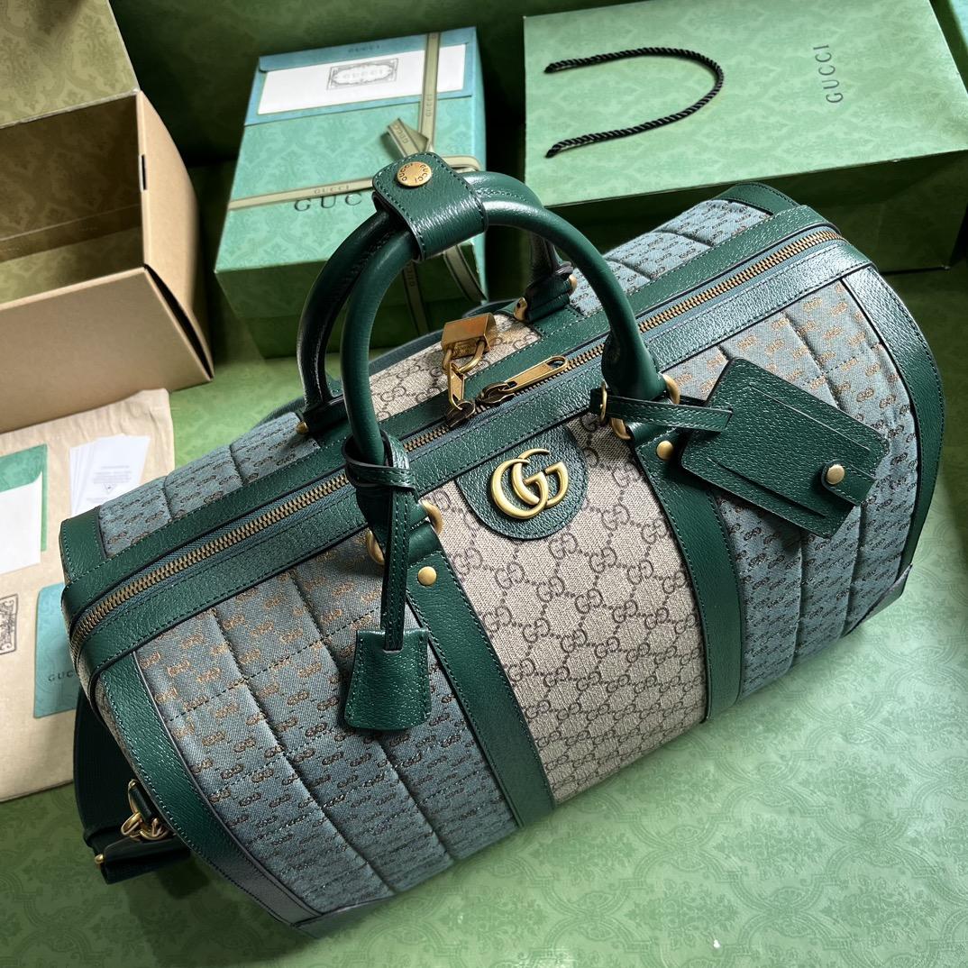 Gucci Mini GG Canvas Small Duffle Bag (44x 28.5x 24.5cm) - DesignerGu