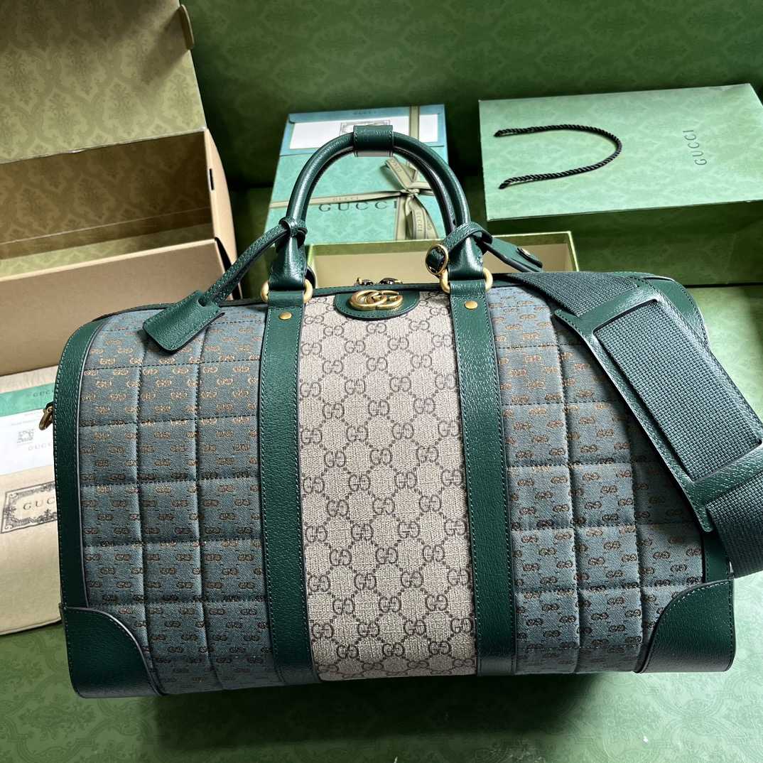 Gucci Mini GG Canvas Small Duffle Bag (44x 28.5x 24.5cm) - DesignerGu