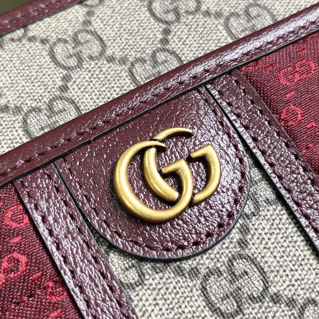 Gucci Mini GG Canvas Mini Shoulder Bag (21.5x 14x 7cm) - DesignerGu