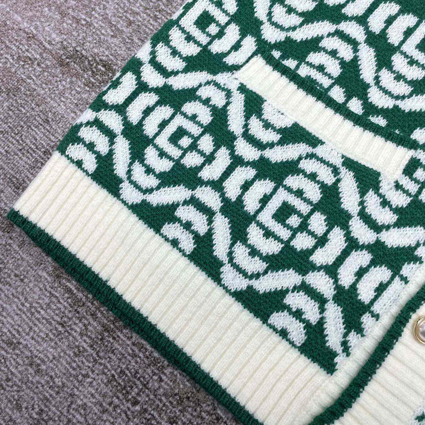 Casablanca Monogram Cardigan - DesignerGu