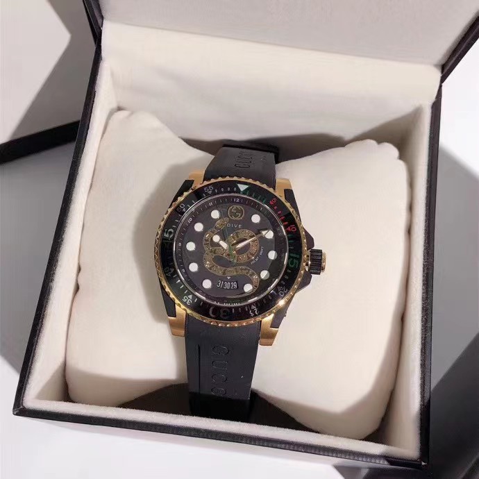 Gucci Dive Gold Plated Snake Dial - DesignerGu